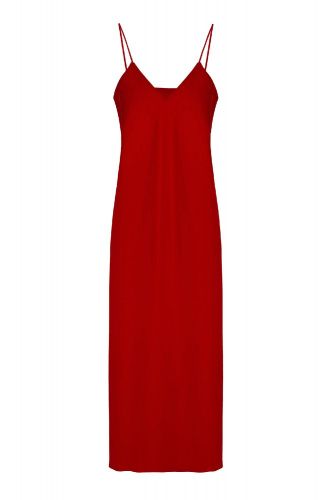 Платье - комбинация бархатное красное FASHION REBELS