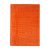 Блокнот "Daily" в обложке из натуральной кожи апельсинового цвета MOVELI