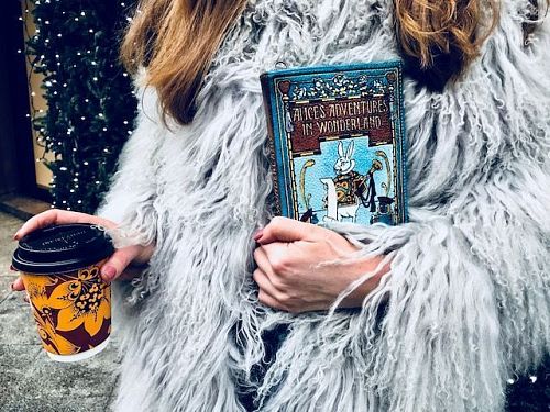 Клатч - книга "Alice in Wonderland / Алиса в стране Чудес" маленький GOLUBKA / ГОЛУБКА