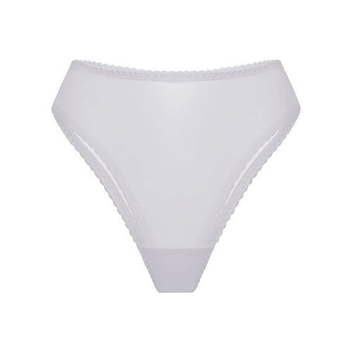 Молочные трусы бразильяна "Omut / Омут" из сетки PURPUR INTIMATES / ПУРПУР ИНТИМЭЙТС