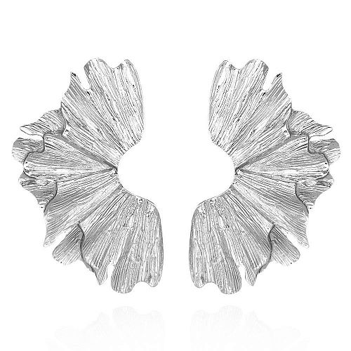 Серьги - гвоздики цветочные серебристые ANNA SKOROKHODOVA ACCESSORIZE / АННА СКОРОХОДОВА. АКСЕССУАРЫ