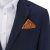 Платок для кармана пиджака "Cолдатики 1" на оранжевом фоне KOKOSHA
