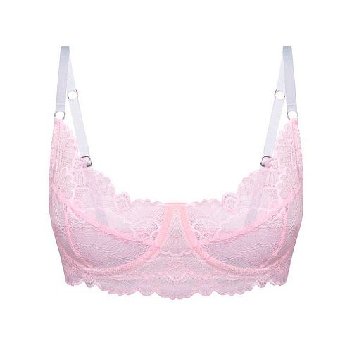 Нежно - розовый кружевной бра "Balmy / Балми" PURPUR INTIMATES / ПУРПУР ИНТИМЭЙТС