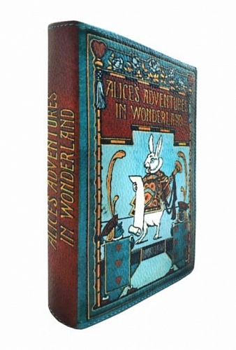 Клатч - книга "Alice in Wonderland / Алиса в стране Чудес" маленький GOLUBKA / ГОЛУБКА