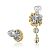 Асимметричные серьги подсолнухи "Van Gogh" THING JEWELRY