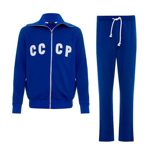 Костюм СССР (олимпийка и брюки) синий GOURJI