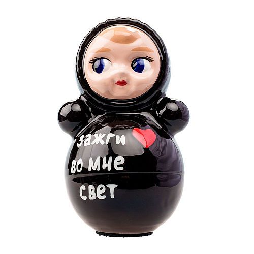Статуэтка #НЕМАТРЕШКА "Любовь" черная SUYETA