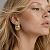 Золотистые серьги - гвоздики с жемчугом и кристаллами Swarovski ANNA SKOROKHODOVA ACCESSORIZE / АННА СКОРОХОДОВА. АКСЕССУАРЫ