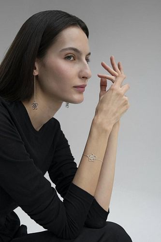 Серьга "Цветок Венеры" MS.MARBLE