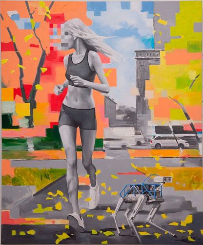 Павел Полянский. Картина "Утренняя пробежка" ASKERI GALLERY / ГАЛЕРЕЯ АСКЕРИ