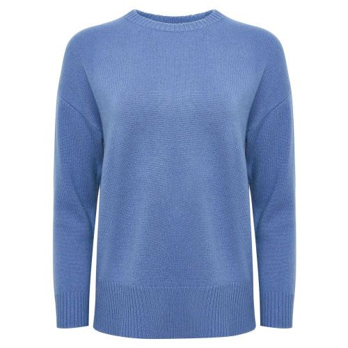 Кашемировый свитер голубого цвета SUROVAYA