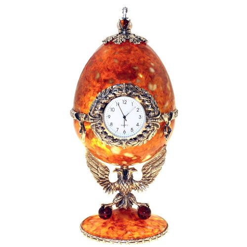 Часы - шкатулка "Державные" из янтаря AMBER PALACE