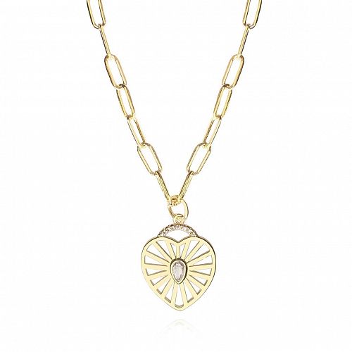 Колье - цепь с подвеской Сердце позолоченное ANNA SKOROKHODOVA ACCESSORIZE / АННА СКОРОХОДОВА. АКСЕССУАРЫ