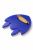 Брошь "Голубушка Снежа" синяя (бижутерия) GOLUBUSHKA BY OXIOMA