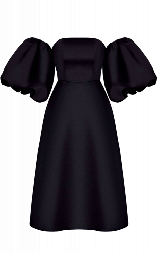 Корсетное платье "Черный жемчуг" TWEEDY