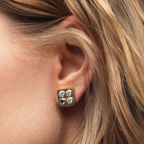 Серьги пусеты "Lego / Лего" IZAR