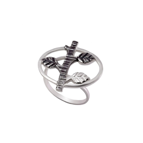 Кольцо "Мир малых величин" серебро с чернением SALTO GIOIELLI