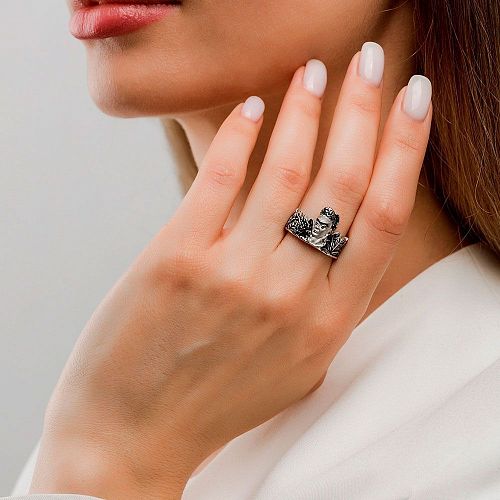 Дизайнерское кольцо "Frida Kahlo" THING JEWELRY