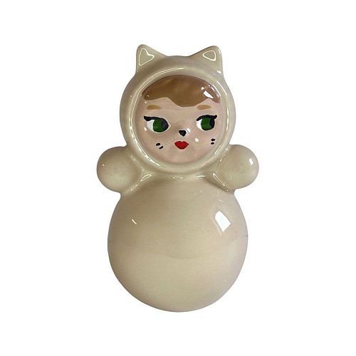 Статуэтка Неваляшка "Лисичка Ваниль / Vanilla S" ASIKNOVA CERAMICS