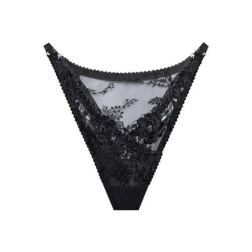 Черные v-образные трусы стринги "Insomnia / Инсомния" PURPUR INTIMATES / ПУРПУР ИНТИМЭЙТС