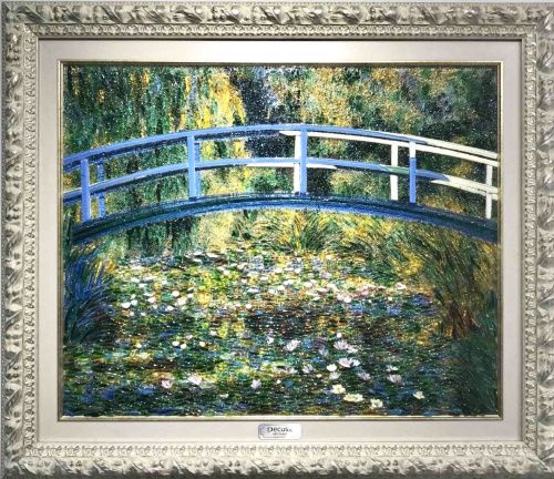 Картина из стекла "Пруд с мостиком" DECUS