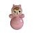 Статуэтка Неваляшка "Лисичка Розовая / Pink S" ASIKNOVA CERAMICS