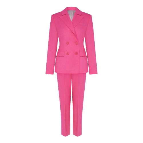Классический костюм с прямыми брюками розовый FFRÂM