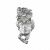 Серебряная моносерьга с бриллиантами "Apollo earring" TH!NG JEWELRY