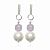 Серьги классические с аметистом и искусственным жемчугом ANNA SKOROKHODOVA ACCESSORIZE / АННА СКОРОХОДОВА. АКСЕССУАРЫ