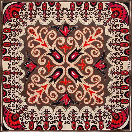 Платок "Firebird / Жар-птица" шелк YAKA
