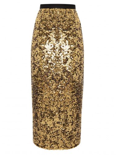 Золотая юбка миди с пайетками FASHION REBELS