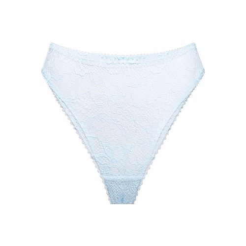 Небесно - голубые кружевные трусы бразильяна "Balmy / Балми" PURPUR INTIMATES / ПУРПУР ИНТИМЭЙТС