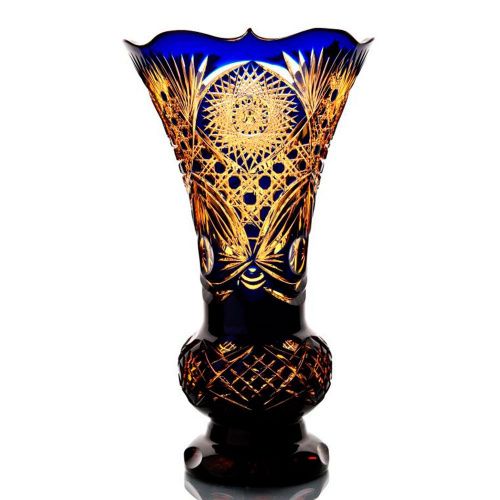 Хрустальная ваза для цветов "Тюльпан"  ГУСЕВСКОЙ ХРУСТАЛЬНЫЙ ЗАВОД