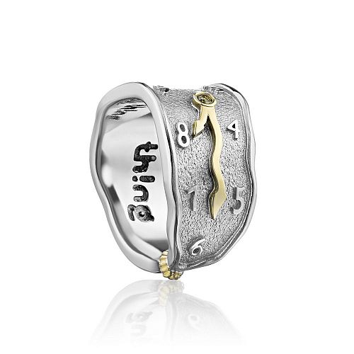 Необычное кольцо "Constancy of time black" THING JEWELRY