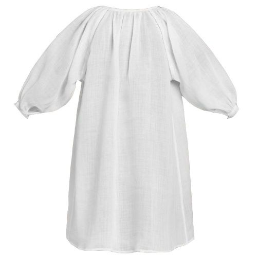 Крестильное платье льняное с вышивкой КРЕСТЕЦКАЯ СТРОЧКА