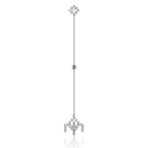 Моносерьга "Pixel game" THING JEWELRY