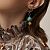 Серьги - спирали позолоченные с бирюзой ANNA SKOROKHODOVA ACCESSORIZE / АННА СКОРОХОДОВА. АКСЕССУАРЫ