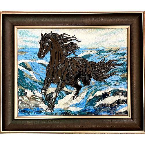 Картина из стекла "Horse / Лошадь" DECUS / ДЕКУС