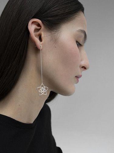 Серьга "Цветок Венеры" MS.MARBLE