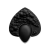 Брошь "Голубушка Агриппина" черная (бижутерия) GOLUBUSHKA BY OXIOMA
