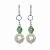 Серьги классические с хризопразом и искусственным жемчугом ANNA SKOROKHODOVA ACCESSORIZE / АННА СКОРОХОДОВА. АКСЕССУАРЫ