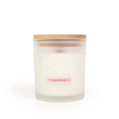 Свеча "Rose & Cacao  / Роза и какао" 230 гр. (матовое стекло) MOMACANDLE