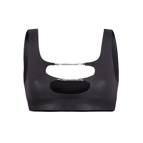 Топ "Too Chainy Black Leather / Цепочки Черная Кожа" БИ.МА.БАЕ