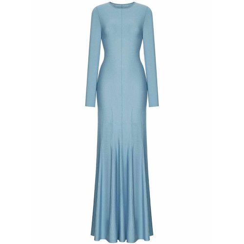 Платье "Eva" голубое PATRON CASHEMERE