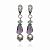 Серьги нарядные с аметистом и кристаллами Swarovski ANNA SKOROKHODOVA ACCESSORIZE / АННА СКОРОХОДОВА. АКСЕССУАРЫ