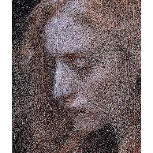 Картина из нитей "Янтарный ветер" ART NITKA / АРТ НИТКА