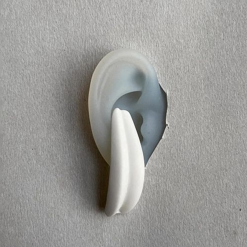 Серьги из фарфора "Фрагменты Ракушки" средние RES OBJECTS