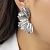 Серьги - гвоздики цветочные серебристые ANNA SKOROKHODOVA ACCESSORIZE / АННА СКОРОХОДОВА. АКСЕССУАРЫ