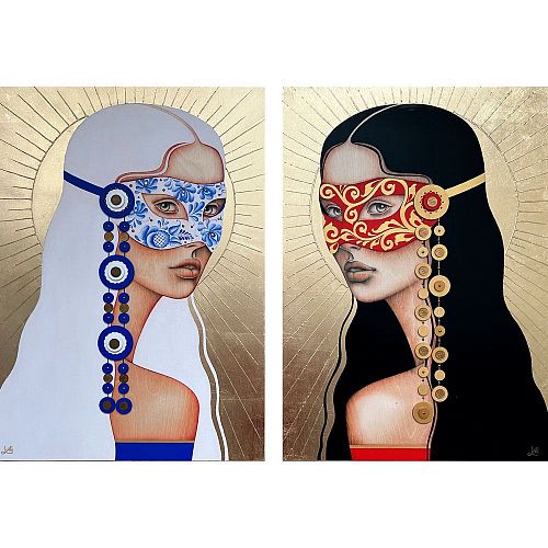 Ласкова Ирина. Диптих "Русский стиль", серия "Обереги" ASKERI GALLERY / ГАЛЕРЕЯ АСКЕРИ