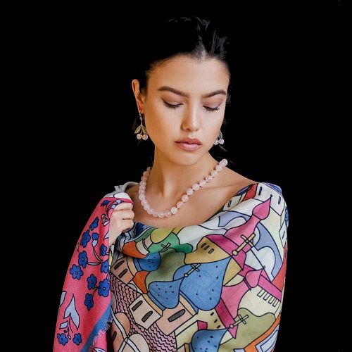 Платок "Sloboda / Слобода" шелк RUSSKAYA SKAZKA / РУССКАЯ СКАЗКА